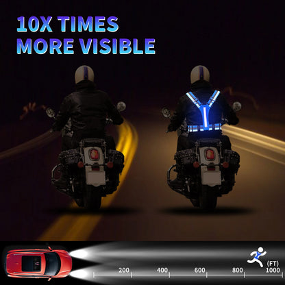 Gilet LED Réfléchissant Rechargeable