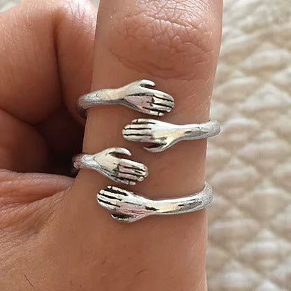 Bague Câlin Ajustable Argentée