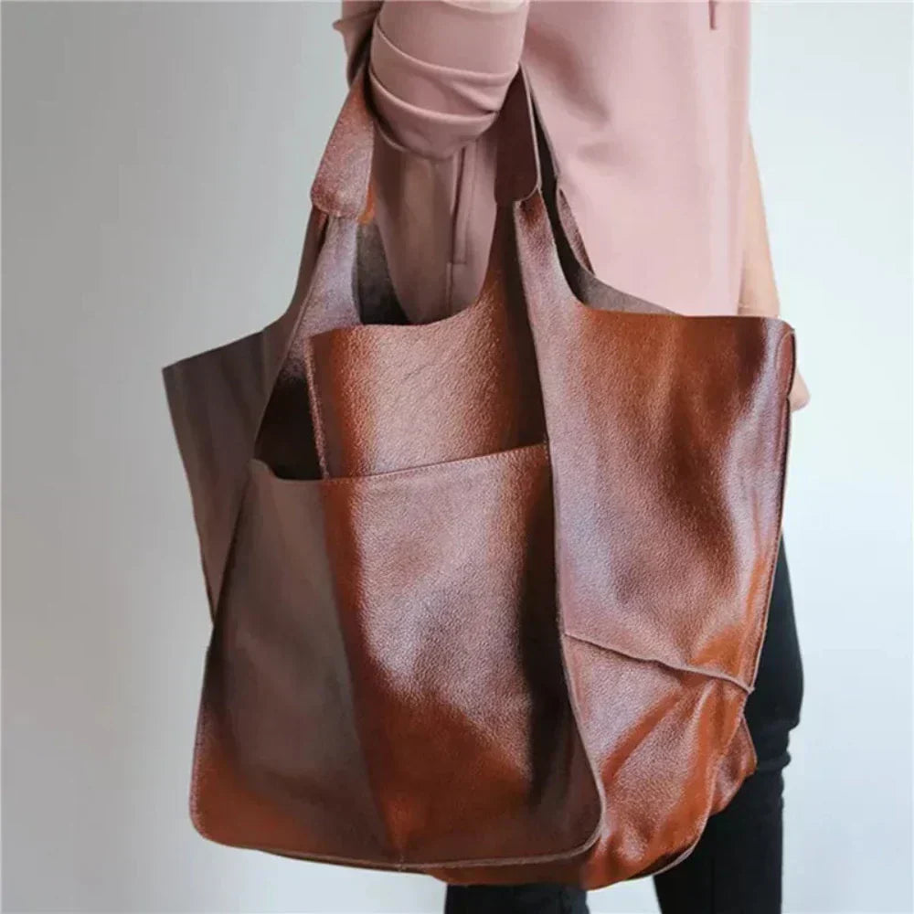 Odéline CarryAll Sac Cabas pour Femme | Sac d’Épaule en Cuir Fait Main Premium