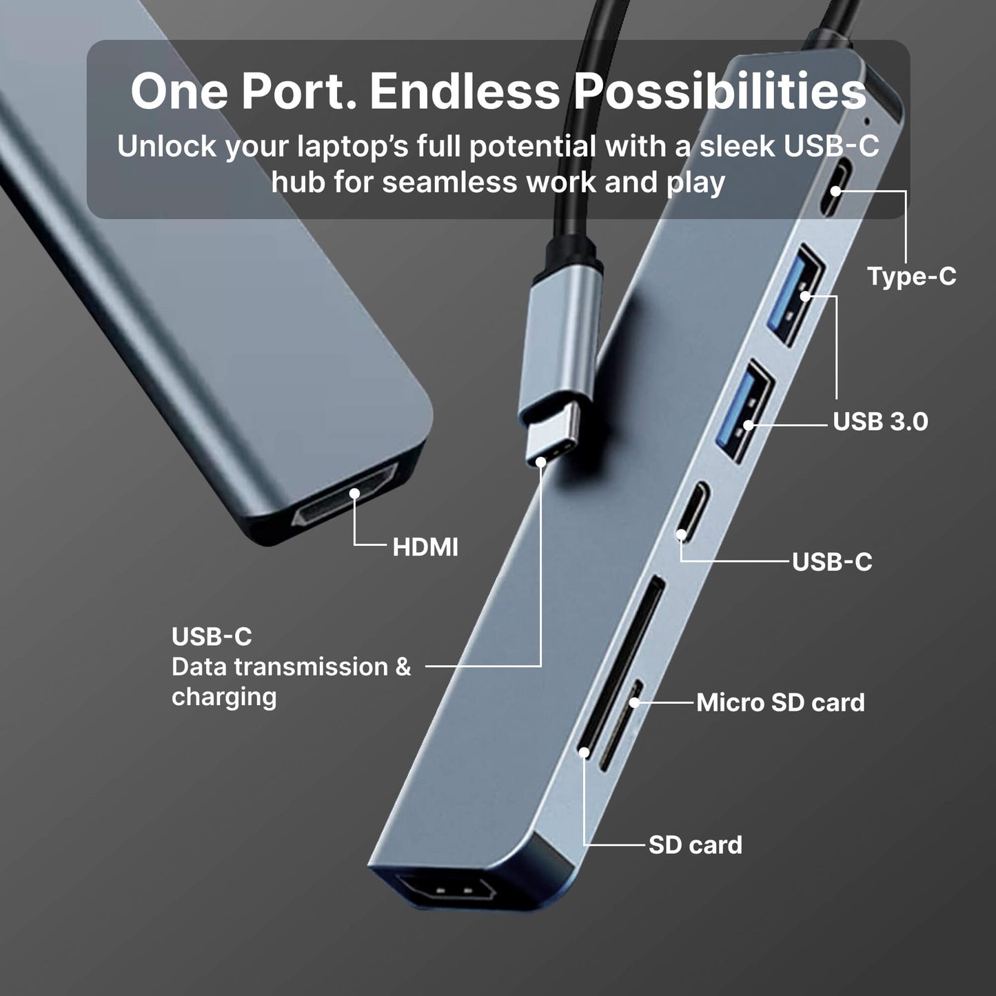 Hub USB-C 7-en-1 HDMI