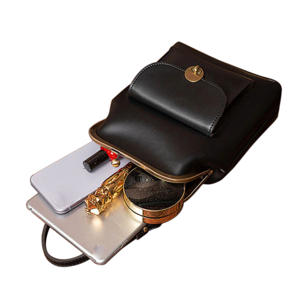 Hélène Sac à Main en Cuir pour Femme | Sac Bandoulière Rétro Classique