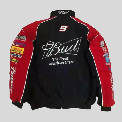 Veste de course Budweiser vintage