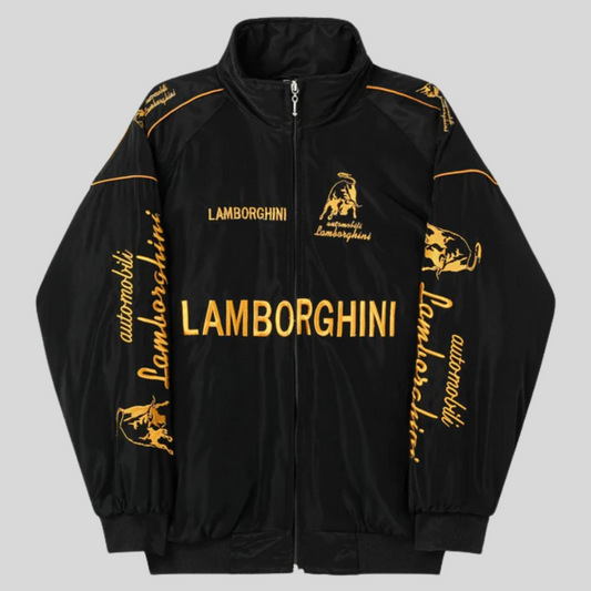 Veste de course rétro Lamborghini | Mode légendaire du sport automobile