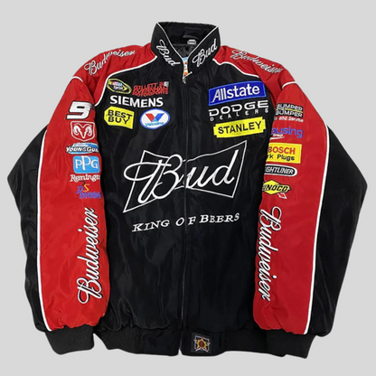 Veste de course Budweiser vintage