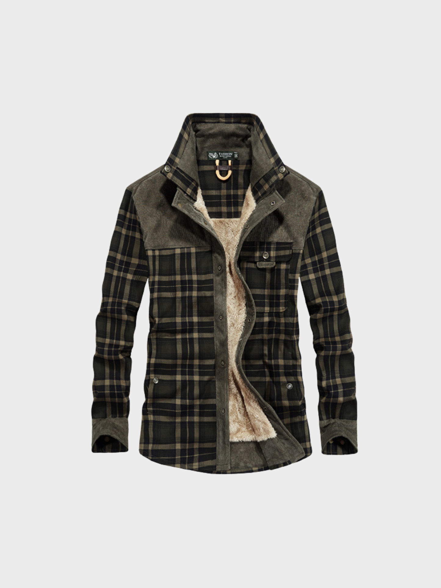 Surchemise Doublée Sherpa – Chaude – Extérieur hiver marron