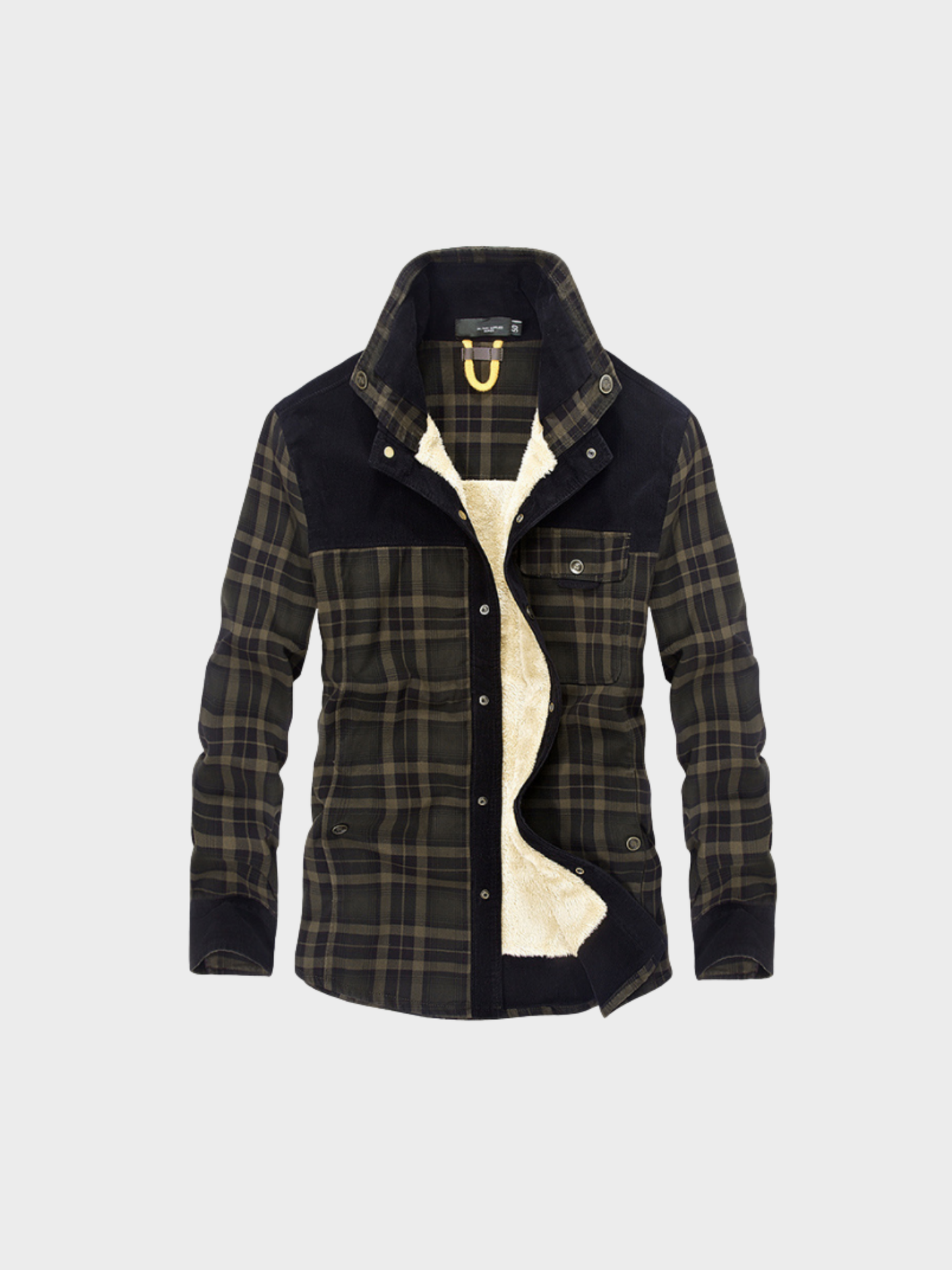 Surchemise Doublée Sherpa – Chaude – Extérieur hiver marron