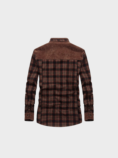 Surchemise Doublée Sherpa – Chaude – Extérieur hiver marron