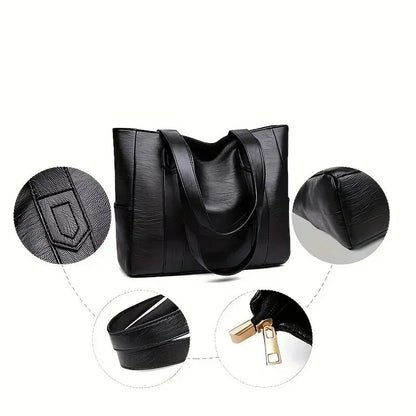 Cabas Épaule Cuir Lisse