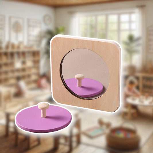 Puzzle Encastrement Bois – Miroir – Motricité