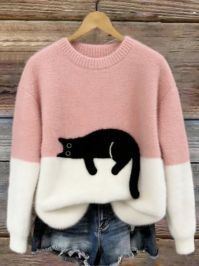 Pull Femme Chat 3D Douillet