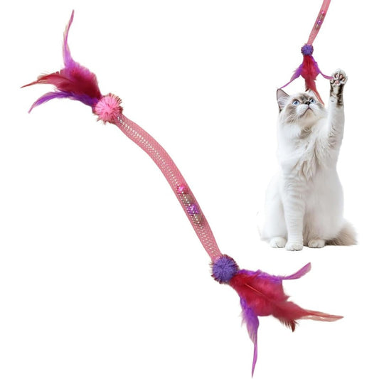 Corde Élastique Chat Plumes Stimulante