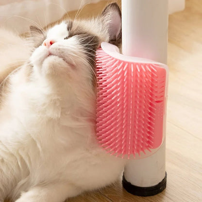 Brosse Murale Chat Auto-Toilettage Angle