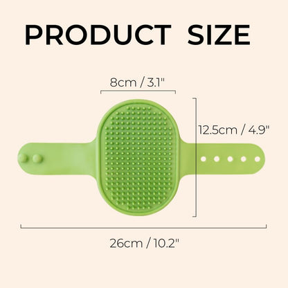 Brosse Silicone 2-en-1 à Sangle – Auto-Toilettage & Bain (Lot de 4)