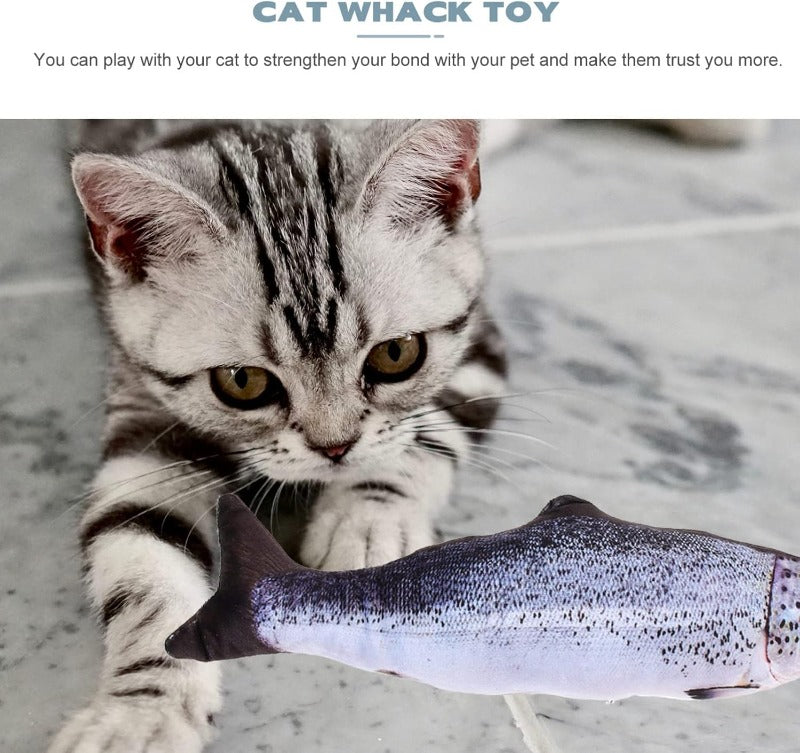 Poisson Peluche Réaliste Pour Chat