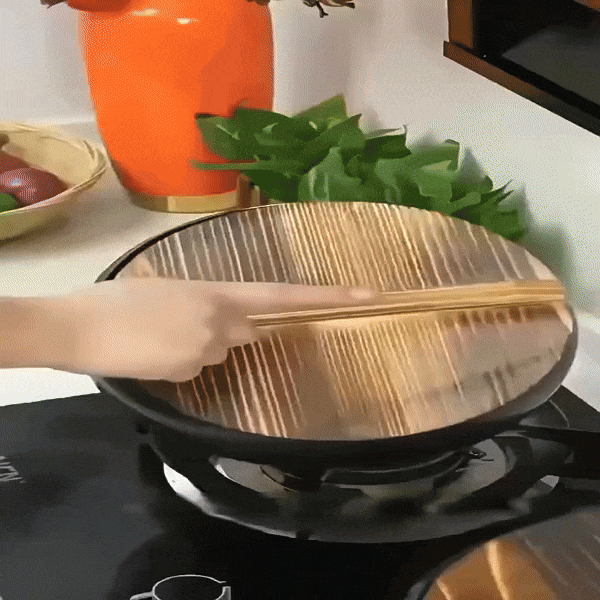 Poêle en Fer – Profonde – Manche Bois