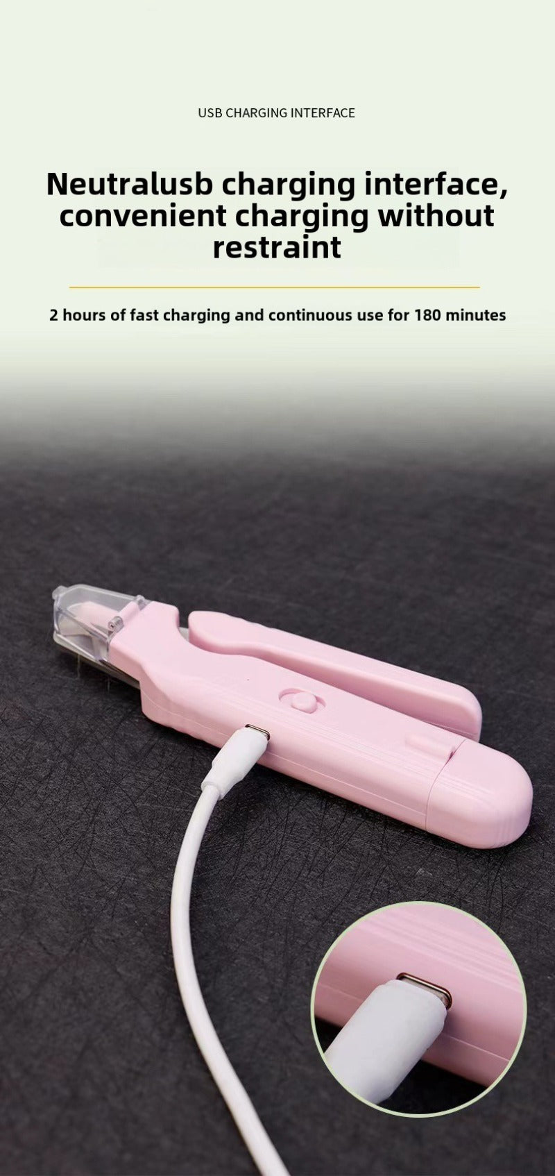 Coupe Griffes 2-en-1 LED Rechargeable