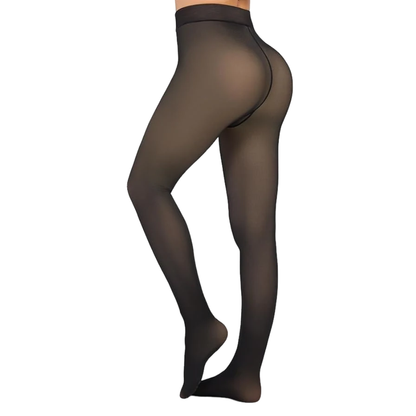 Collant Polaire Transparent – Taille Haute – Hiver