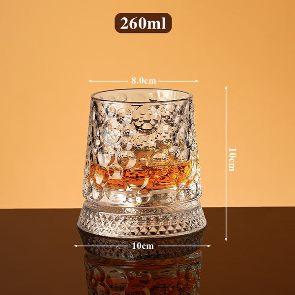 Verre Whisky Cristal Rotatif 360°