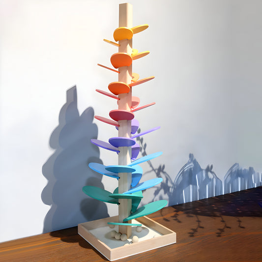 Kugelbahn en Bois Montessori Colorée
