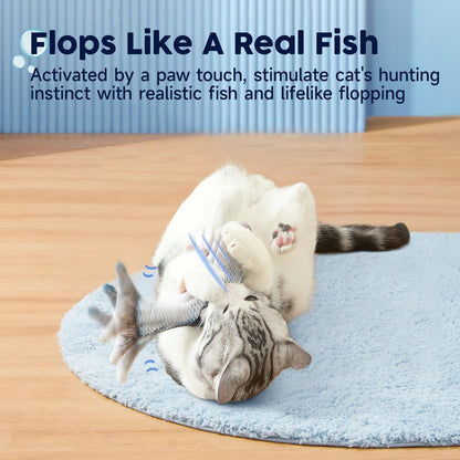 Poisson Peluche Réaliste Pour Chat