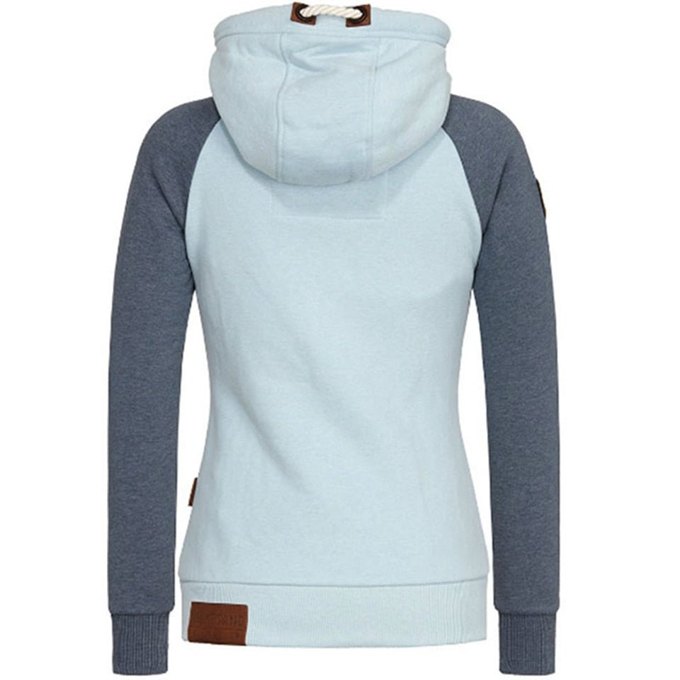 Sweat Zippé Femme à Capuche