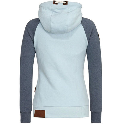 Sweat Zippé Femme à Capuche