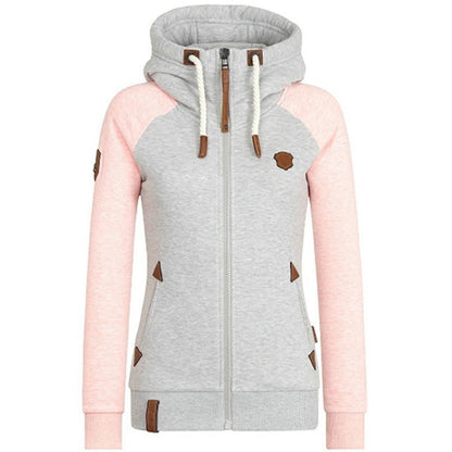 Sweat Zippé Femme à Capuche