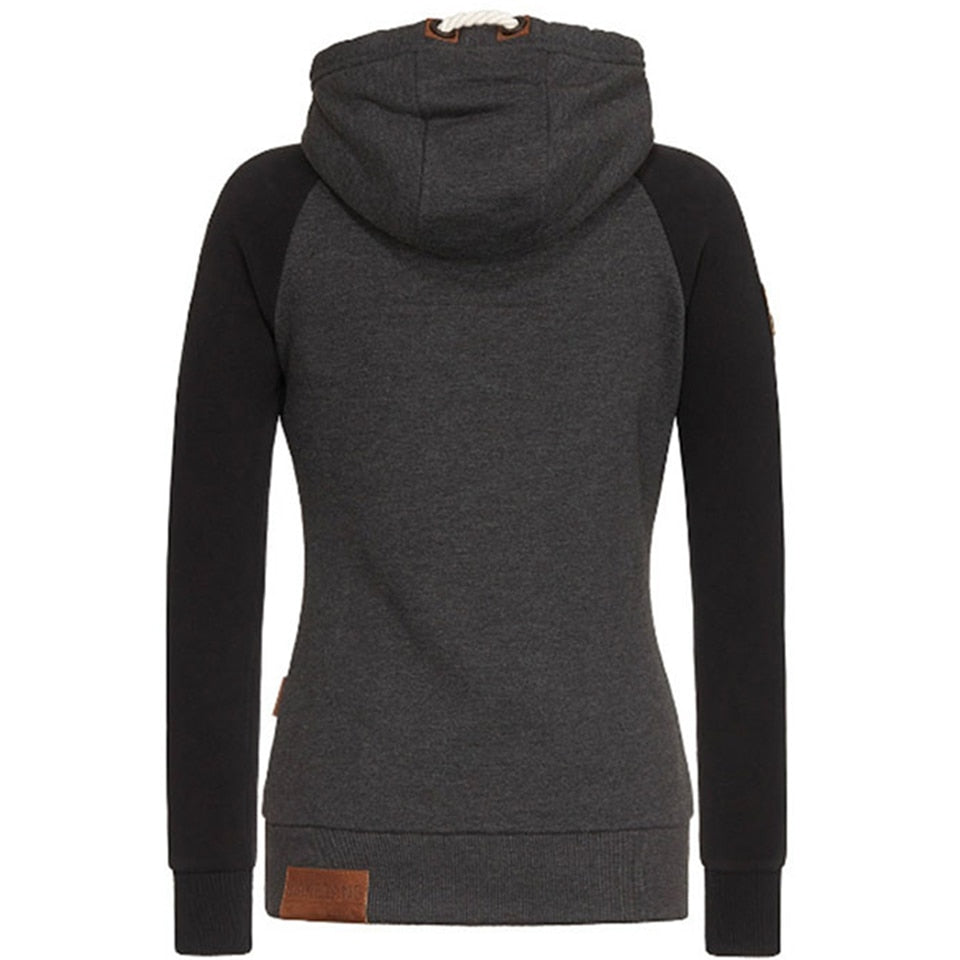 Sweat Zippé Femme à Capuche