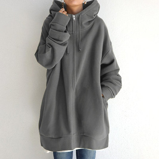 Veste Hoodie Oversize Chaude Femme