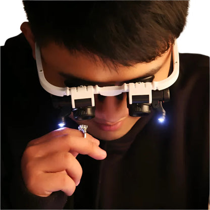 Lunettes Loupe LED Précision