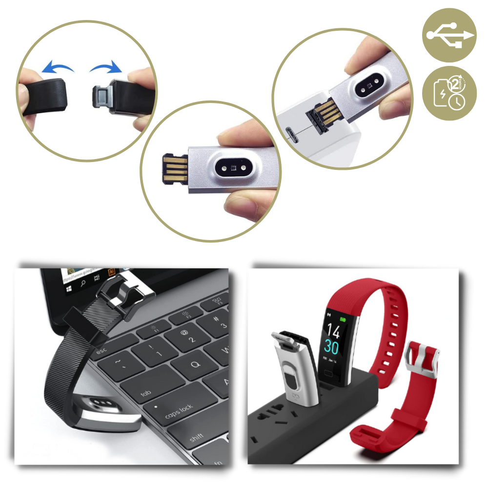 Montre Fitness Senior Étanche Simple