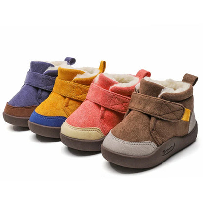 Chaussons Bébé – Fourrés – Scratch Hiver