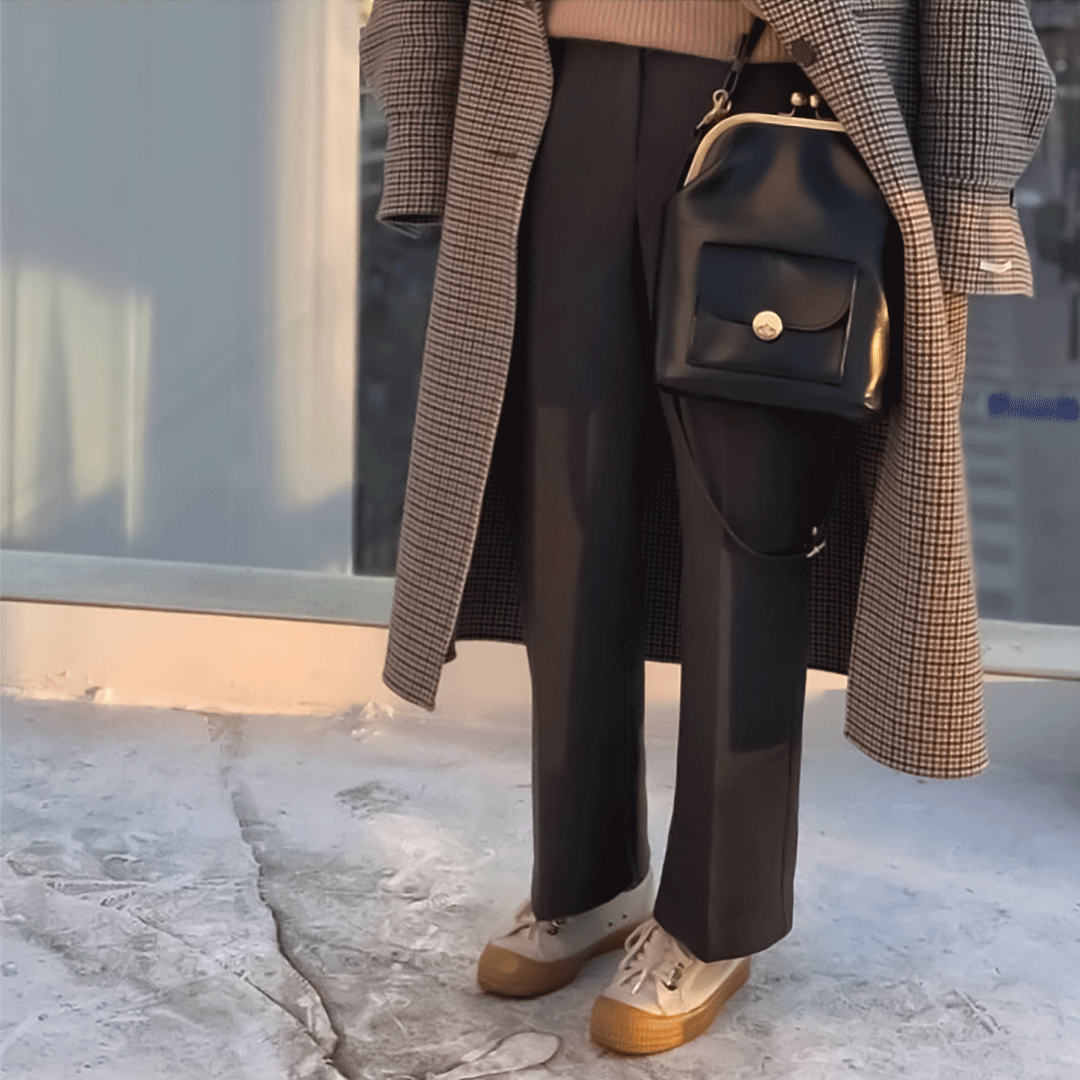 Hélène Sac à Main en Cuir pour Femme | Sac Bandoulière Rétro Classique