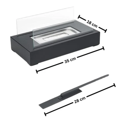 Cheminée de Table Éthanol – Verre – Compacte