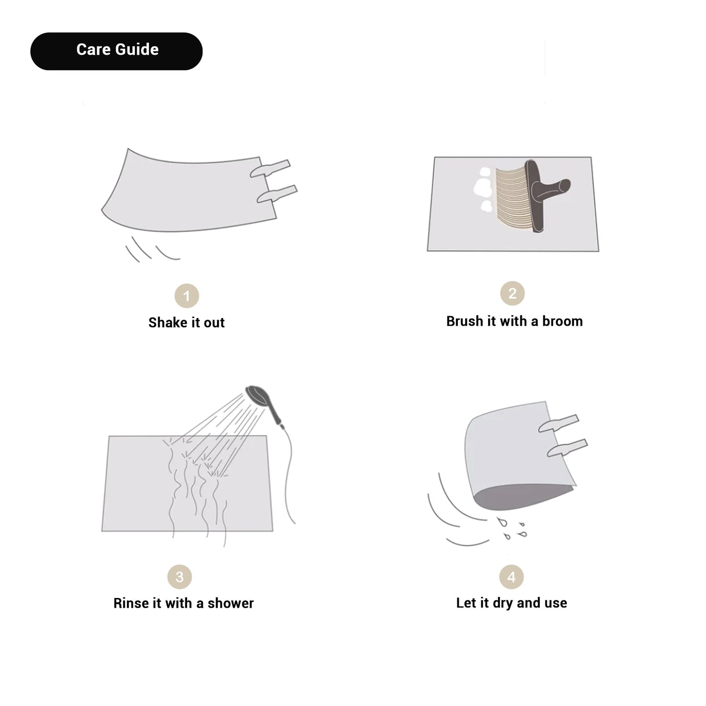 Tapis de Salle de Bain – Absorbant – Antidérapant