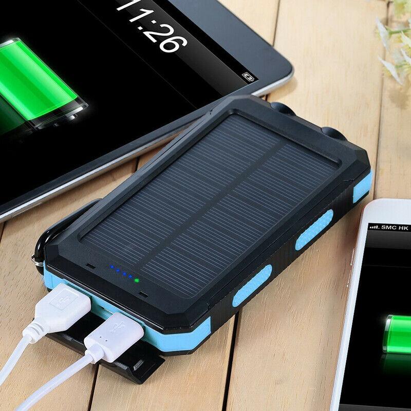 Power Bank Solaire Étanche Double USB