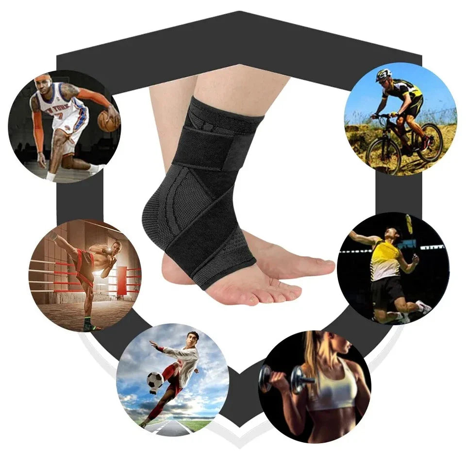Attelle de Cheville – Ajustable et Respirante – Pour Soutien et Protection