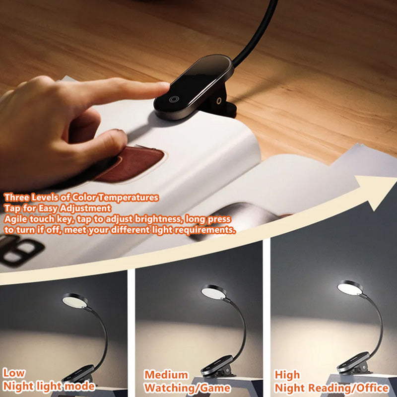 Lampe Lecture LED Rechargeable À Pince