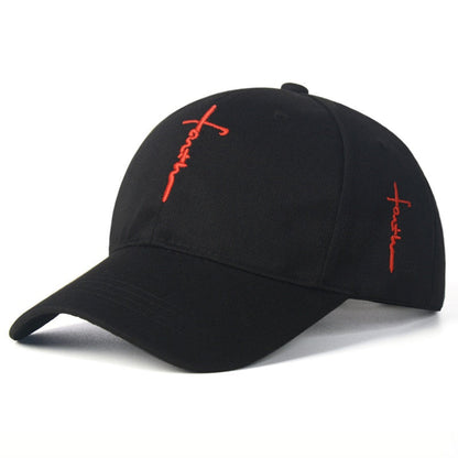 Casquette Croix Brodée Ajustable Unisexe