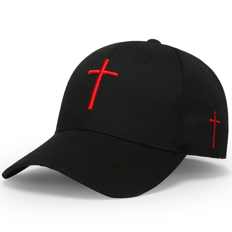 Casquette Croix Brodée Ajustable Unisexe