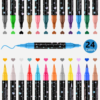 Feutres Pailletés Double Pointe