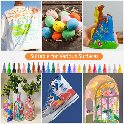 Feutres Pailletés Double Pointe