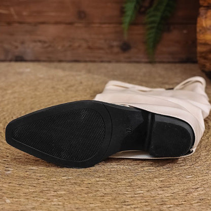 Bottes Hautes Femme Talon Épais