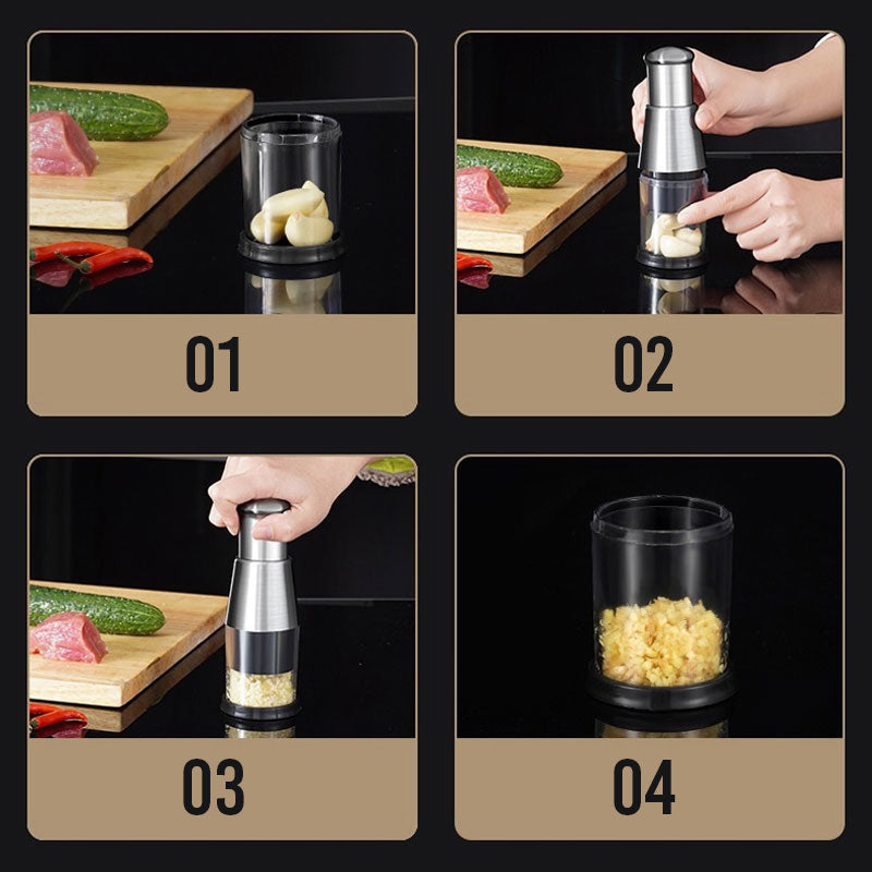 Hachoir Ail Inox Presse Rapide