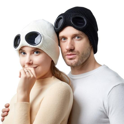 FrostLens Bonnet Thermique | Lunettes Coupe-Vent, Chapeau d'hiver