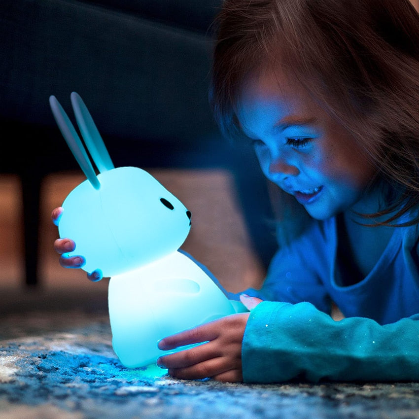 Lampe de nuit à LED Rêve d'enfant | Commande tactile, look mignon de lapin