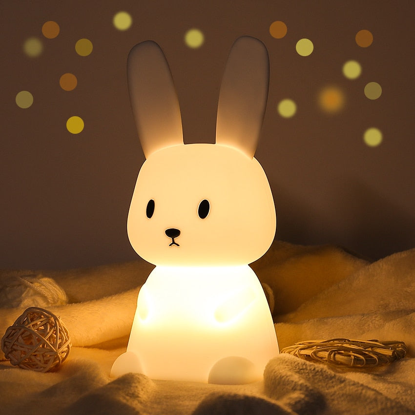 Lampe de nuit à LED Rêve d'enfant | Commande tactile, look mignon de lapin