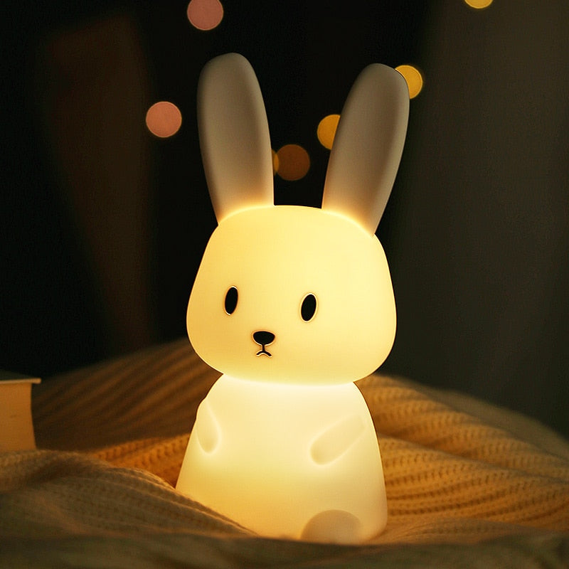 Lampe de nuit à LED Rêve d'enfant | Commande tactile, look mignon de lapin