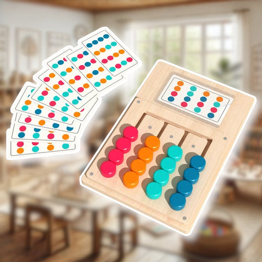 Jeu Montessori Enfants – Pions – Cartes